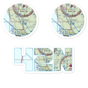 Double Jj Resort Ranch Airport (42N) VFR Sectional Sticker Pack