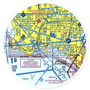 Naa Long Beach Port Helistop (42L) VFR Sectional Sticker (30 mile)