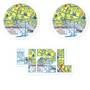 Naa Long Beach Port Helistop (42L) VFR Sectional Sticker Pack