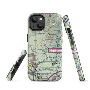 Yosemite Hidden Lake Ranch Airport (0CL0) VFR Sectional  Tough iPhone Case