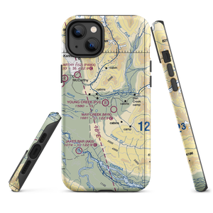 Young Creek Airport (0AK5) VFR Sectional  Tough iPhone Case