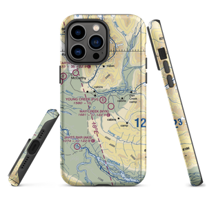 Young Creek Airport (0AK5) VFR Sectional  Tough iPhone Case