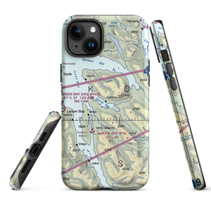 Zachar Bay Seaplane Base (KZB) VFR Sectional  Tough iPhone Case