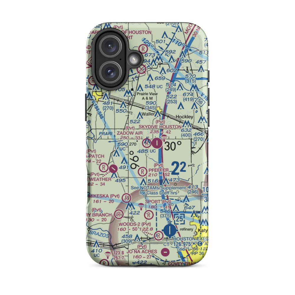 Zadow Airstrip (6XA4) VFR Sectional  Tough iPhone Case iPhone 16 Plus model shown