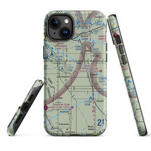 Zangger Vintage Airpark (2VA) VFR Sectional  Tough iPhone Case