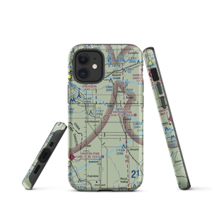 Zangger Vintage Airpark (2VA) VFR Sectional  Tough iPhone Case