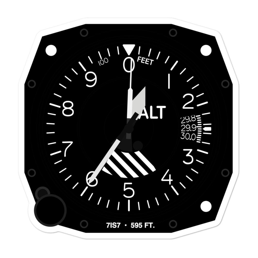 Hammock Field (7IS7) Altimeter Stickers 