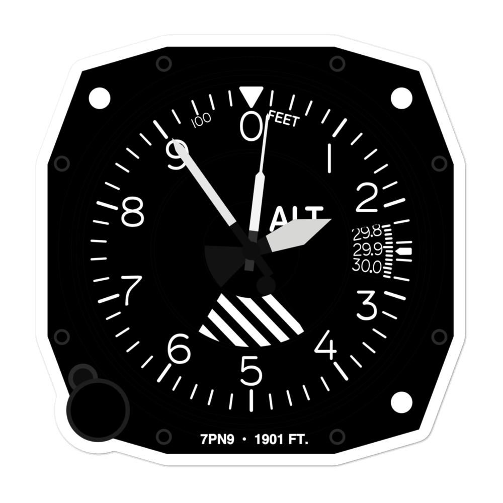 East Forest Junior/Senior High School Heliport (7PN9) Altimeter Stickers 