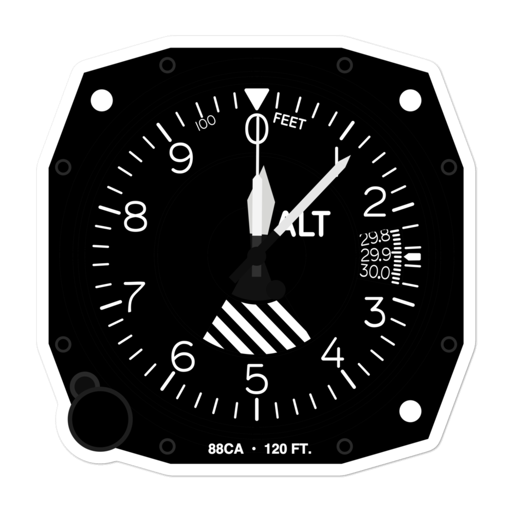 Regional Medical Center San Jose H2 Heliport (88CA) Altimeter Stickers 