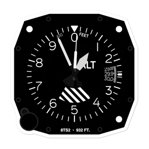 Henrietta Airport (8TS2) Altimeter Stickers