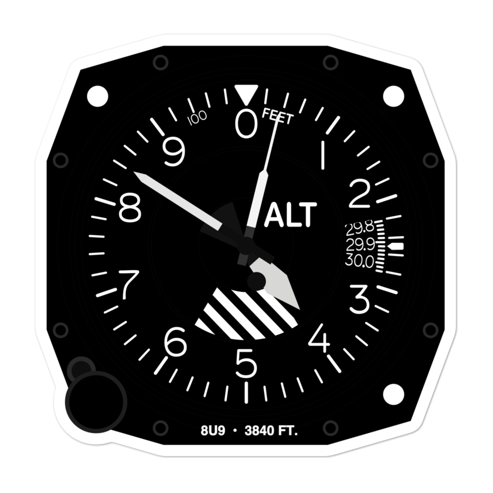 Canyon Ferry Airport (8U9) Altimeter Stickers 