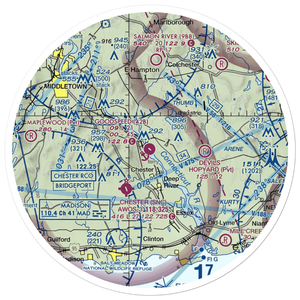 Goodspeed Airport (42B) VFR Sectional Sticker (30 mile)