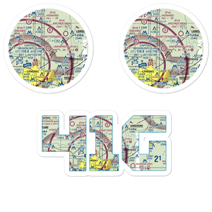 University Airpark (41G) VFR Sectional Sticker Pack