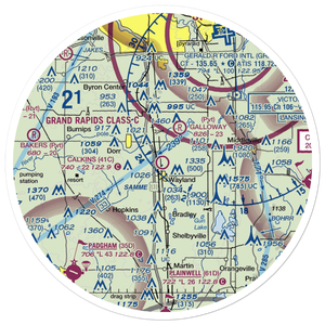Calkins Field (41C) VFR Sectional Sticker (30 mile)