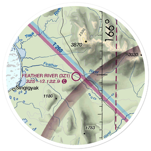 Feather River Airport (3Z1) VFR Sectional Sticker (20 mile)