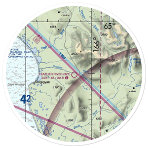 Feather River Airport (3Z1) VFR Sectional Sticker (30 mile)