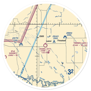 Isabel Municipal Airport (3Y7) VFR Sectional Sticker (30 mile)