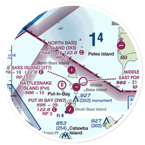 North Bass Island Airport (3X5) VFR Sectional Sticker (20 mile)