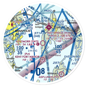Kentmorr Airpark (3W3) VFR Sectional Sticker (20 mile)