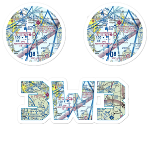 Kentmorr Airpark (3W3) VFR Sectional Sticker Pack