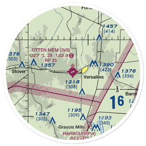 Roy Otten Memorial Airfield (3VS) VFR Sectional Sticker (20 mile)