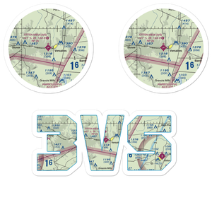 Roy Otten Memorial Airfield (3VS) VFR Sectional Sticker Pack