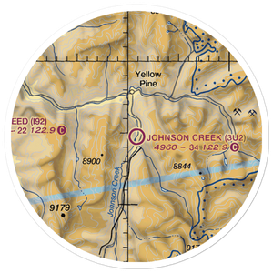 Johnson Creek Airport (3U2) VFR Sectional Sticker (20 mile)