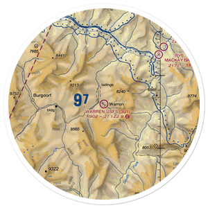 Warren /US Forest Service/ Airport (3U1) VFR Sectional Sticker (30 mile)