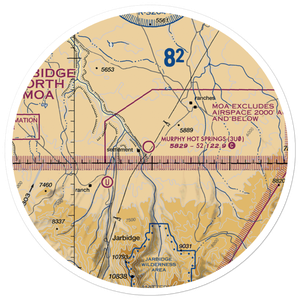 Murphy Hot Springs Airport (3U0) VFR Sectional Sticker (30 mile)
