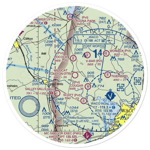 Wildcat Canyon Airport (3T8) VFR Sectional Sticker (30 mile)