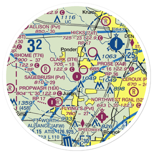 Clark Airport (3T6) VFR Sectional Sticker (20 mile)