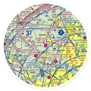 Clark Airport (3T6) VFR Sectional Sticker (30 mile)
