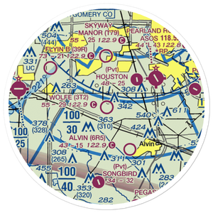 Wolfe Air Park (3T2) VFR Sectional Sticker (20 mile)