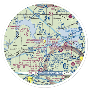 Cedar Mills Airport (3T0) VFR Sectional Sticker (30 mile)