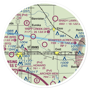 Schiffer Acres Airport (3S5) VFR Sectional Sticker (20 mile)