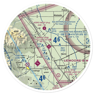 Harris Ranch Airport (3O8) VFR Sectional Sticker (30 mile)