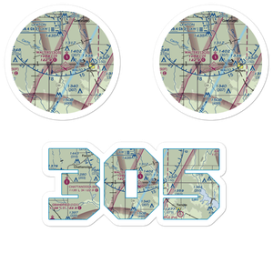Walters Municipal Airport (3O5) VFR Sectional Sticker Pack