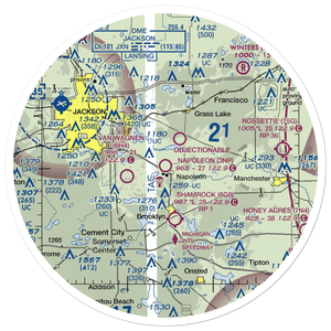 Napoleon Airport (3NP) VFR Sectional Sticker (30 mile)