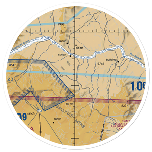 Alamo Navajo Airport (3N9) VFR Sectional Sticker (30 mile)