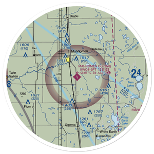 Mahnomen County Airport (3N8) VFR Sectional Sticker (30 mile)