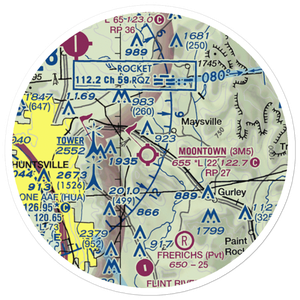 Moontown Airport (3M5) VFR Sectional Sticker (20 mile)
