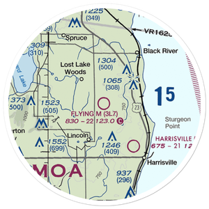 Flying M Ranch Airport (3L7) VFR Sectional Sticker (20 mile)