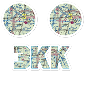 Kankakee Airport (3KK) VFR Sectional Sticker Pack