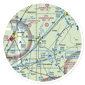 Hillsboro Municipal Airport (3K4) VFR Sectional Sticker (30 mile)