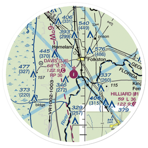 Davis Field (3J6) VFR Sectional Sticker (20 mile)