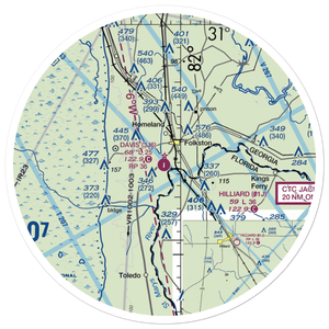 Davis Field (3J6) VFR Sectional Sticker (30 mile)