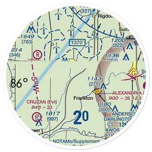 Elwood Airport (3I1) VFR Sectional Sticker (20 mile)