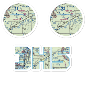 Erie Air Park (3H5) VFR Sectional Sticker Pack