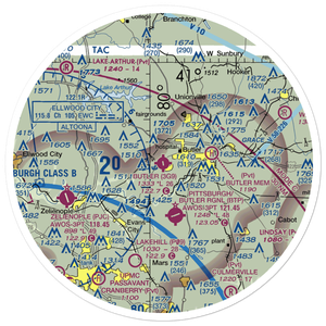 Butler Farm Show Airport (3G9) VFR Sectional Sticker (30 mile)