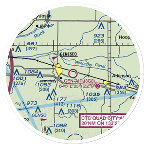 Gen-Airpark (3G8) VFR Sectional Sticker (20 mile)